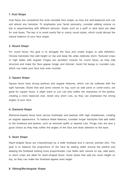 Free Barber Shop Hair Style Guide Template to Edit Online