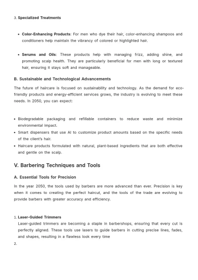 Free Barber Shop Hair Style Guide Template to Edit Online