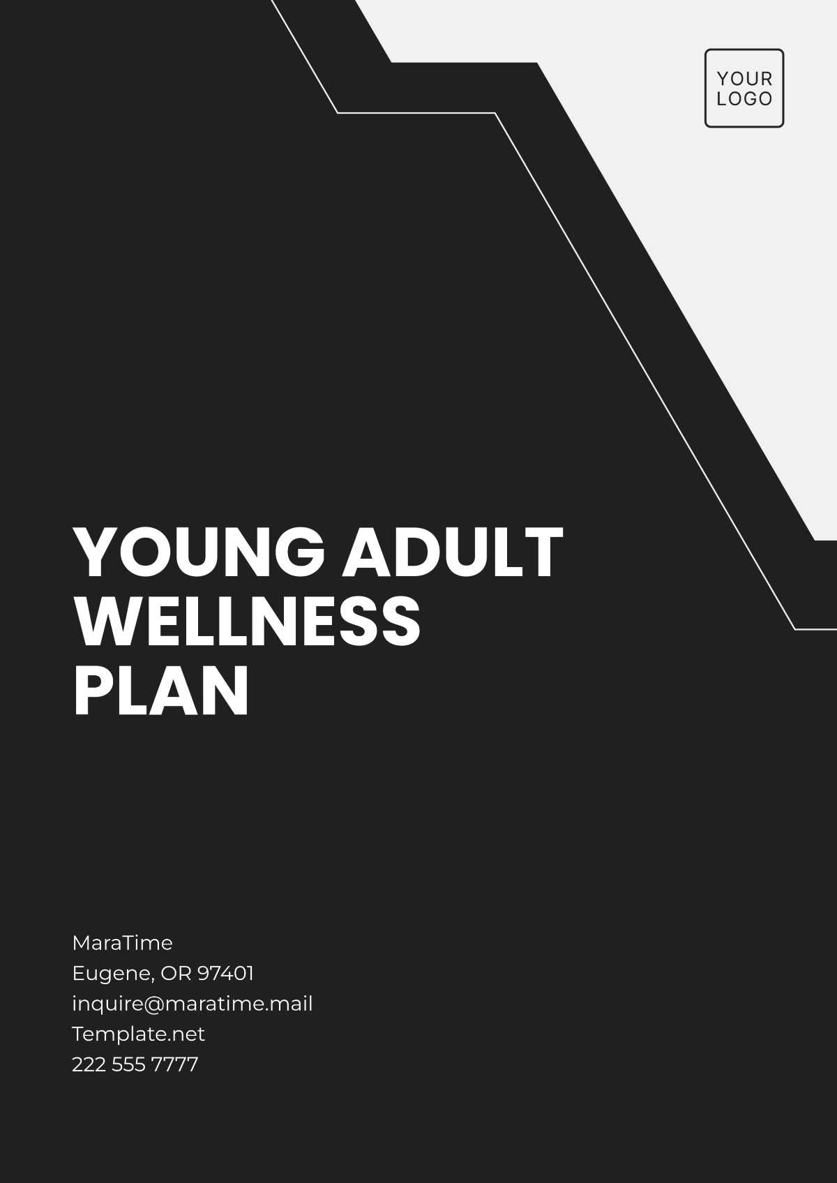 Young Adult Wellness Plan Template