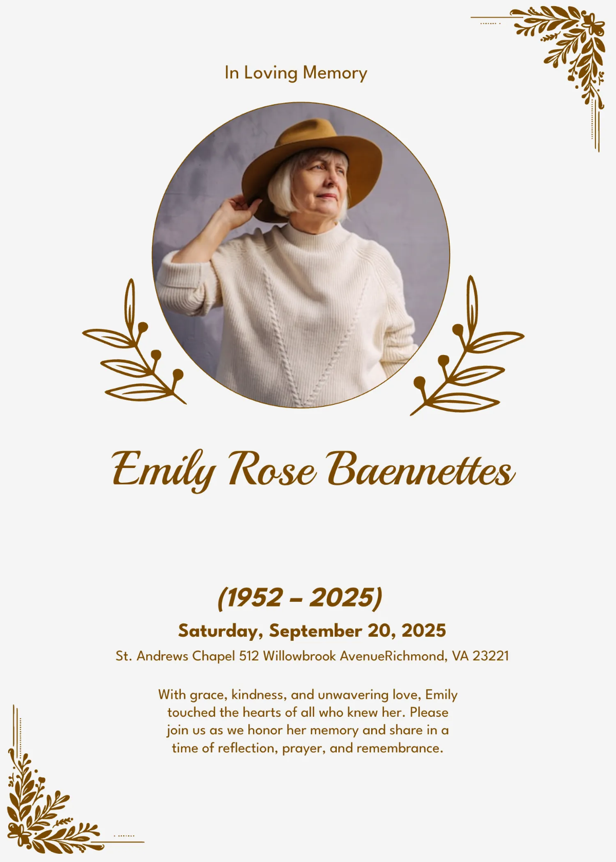 Funeral Invitation Template Astra edu pl Funeral Invitation Template Astra edu pl