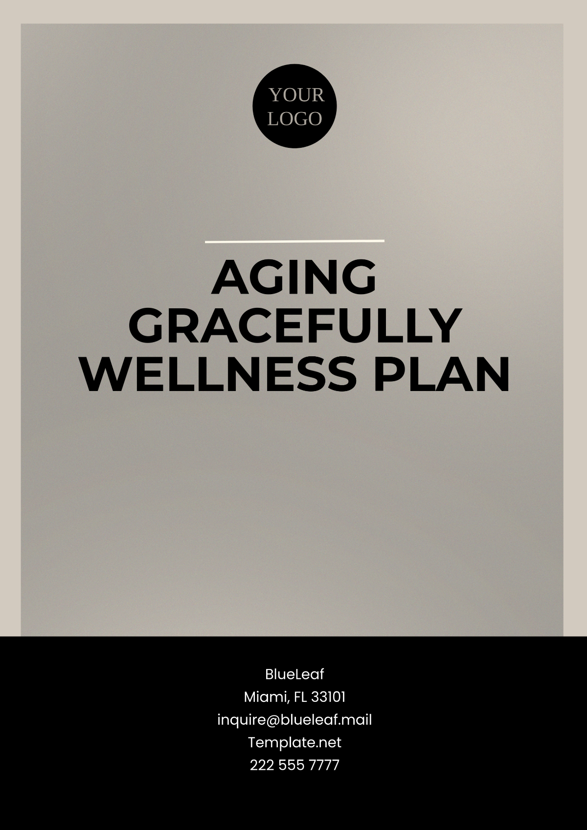 Aging Gracefully Wellness Plan Template