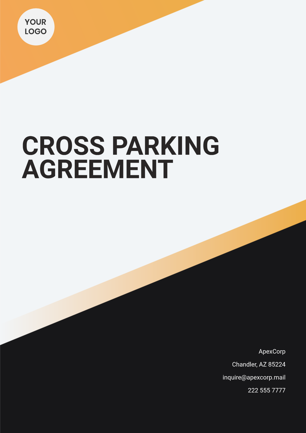 Cross Parking Agreement Template