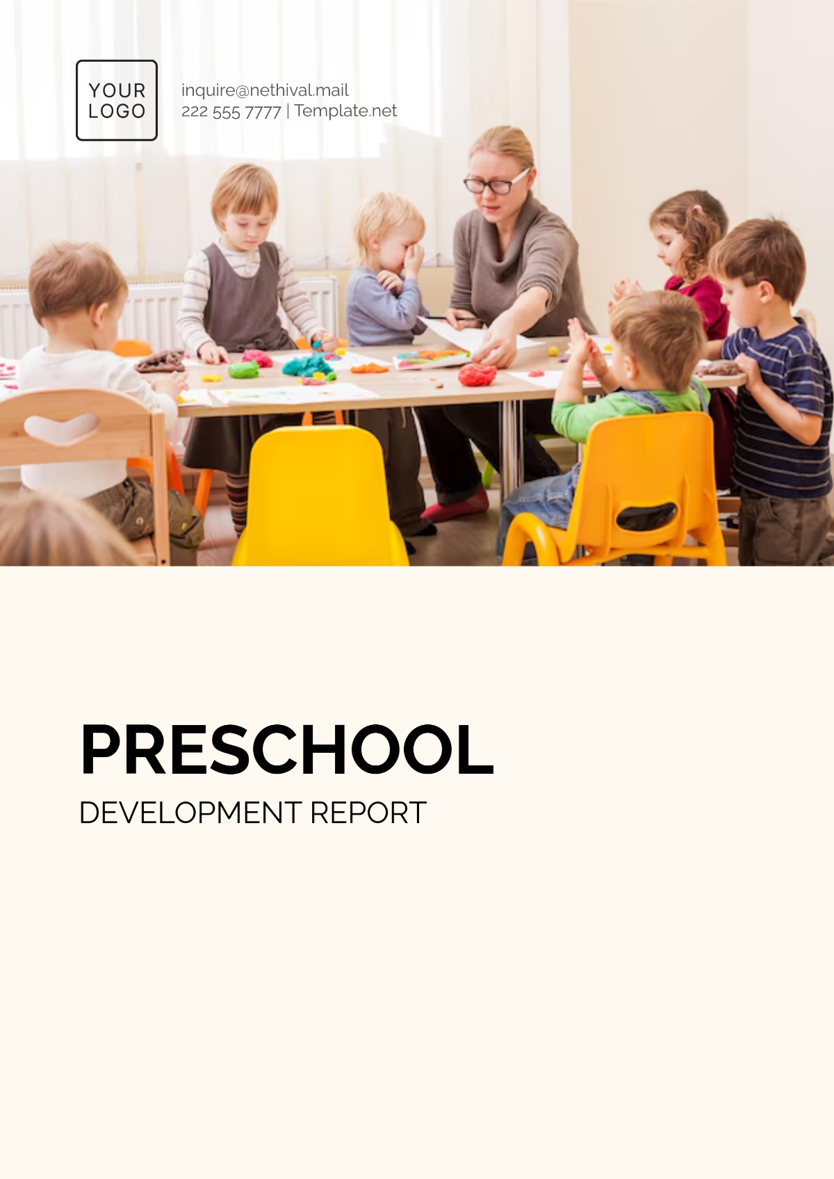 Preschool Development Report Design Template - Edit Online & Download