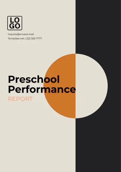 Free Preschool Performance Report Template to Edit Online