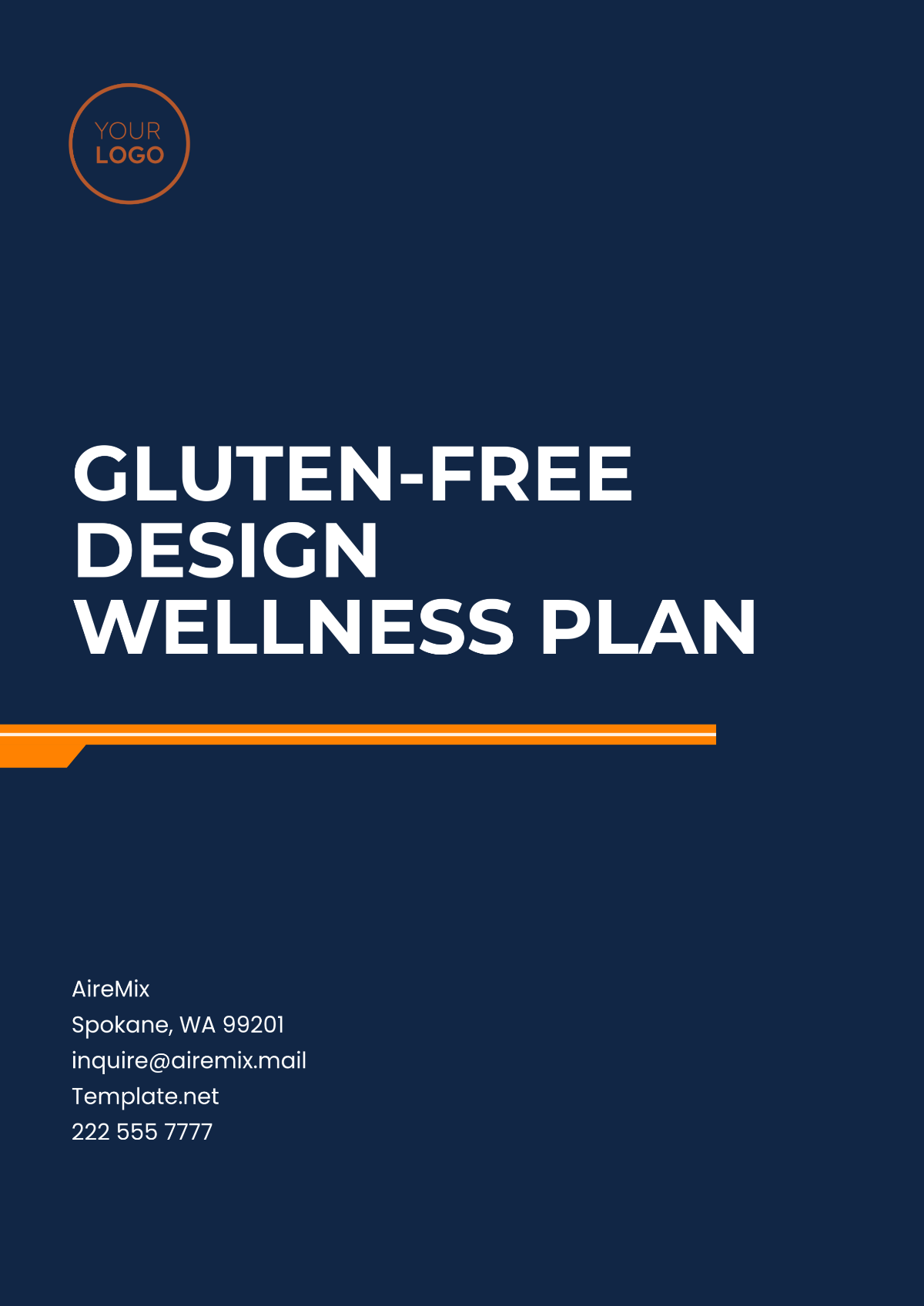 Gluten-Free Design Wellness Plan Template