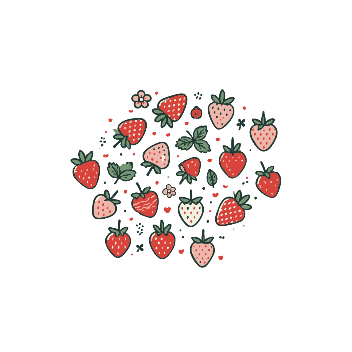 Strawberry Pattern Clipart