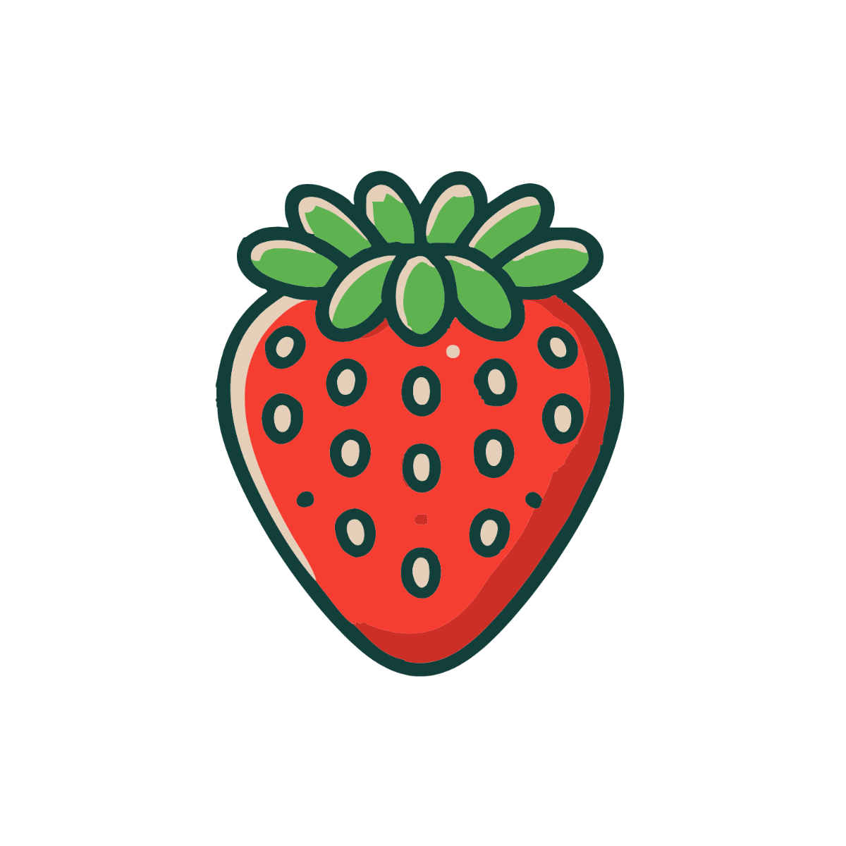 Realistic Strawberry Clipart