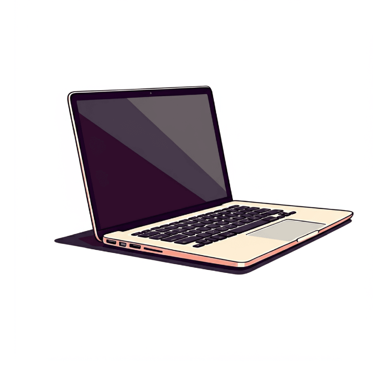 Free Open Laptop Clipart Template - Edit Online & Download