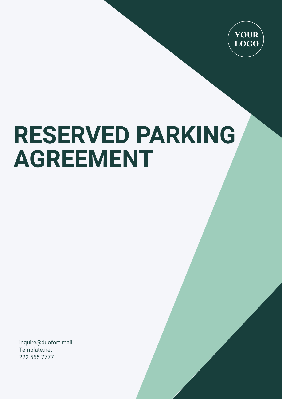 Reserved Parking Agreement Template - Edit Online & Download