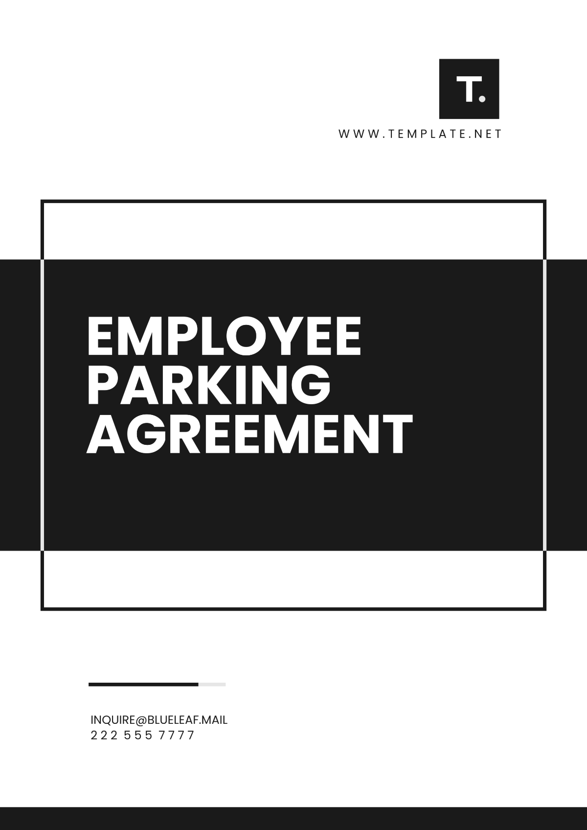 Employee Parking Agreement Template - Edit Online & Download