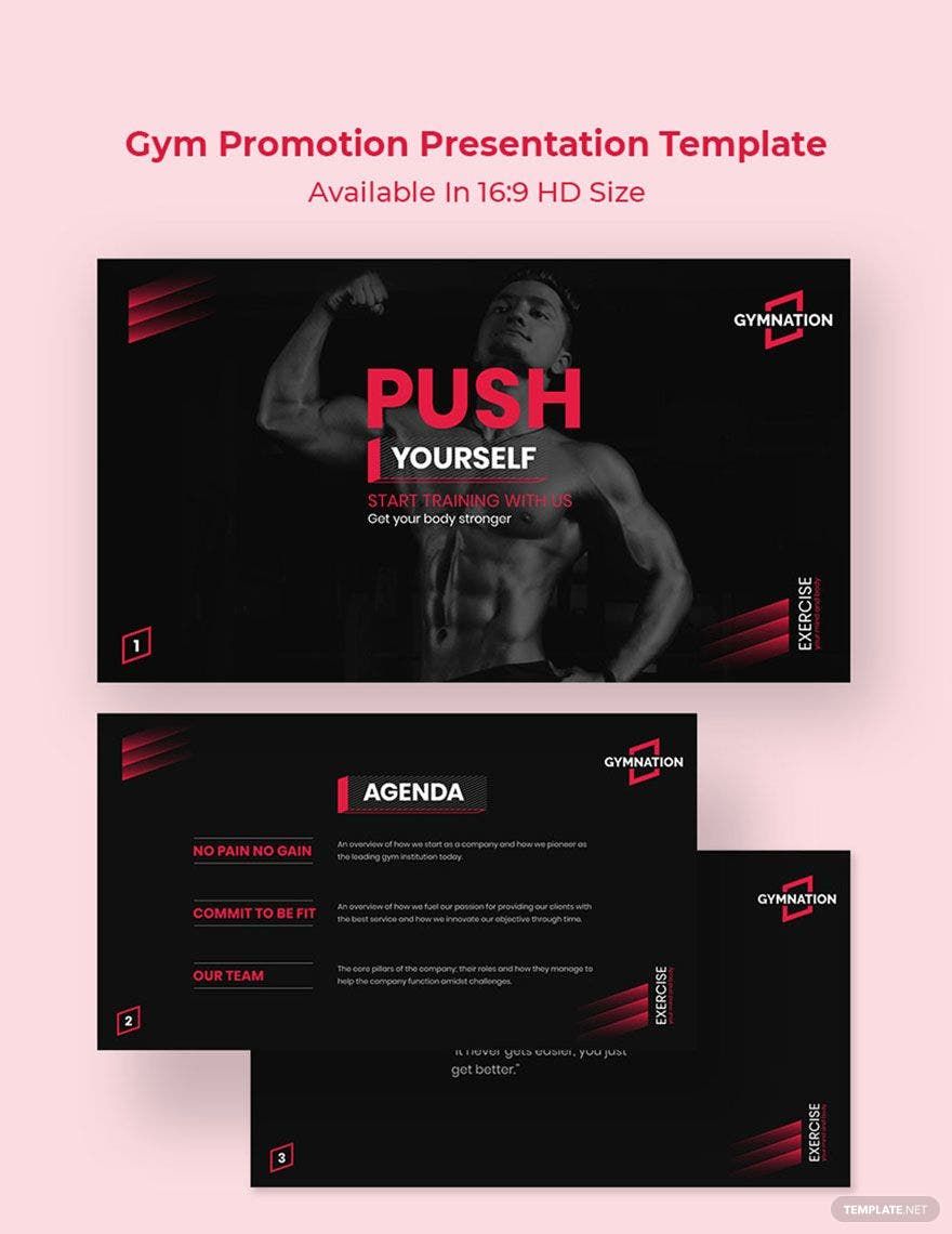 Gym Promotion Presentation Template