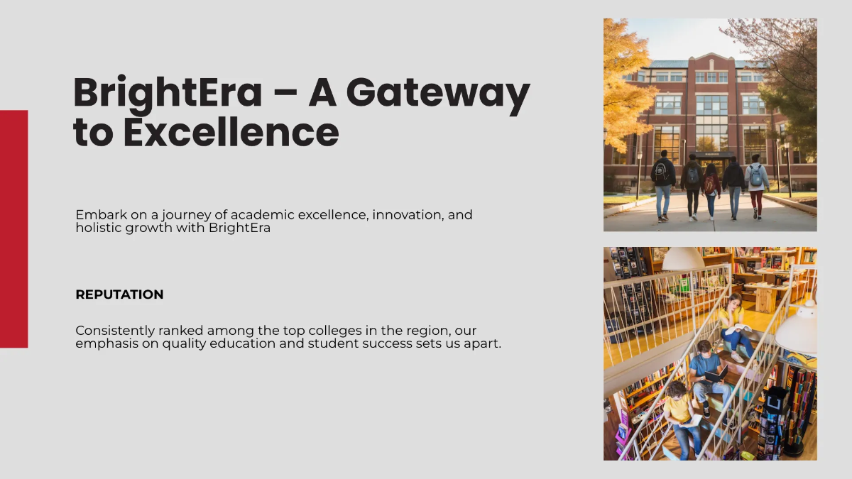 Free College Presentation Template to Edit Online