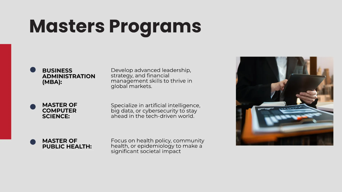 Free College Presentation Template to Edit Online