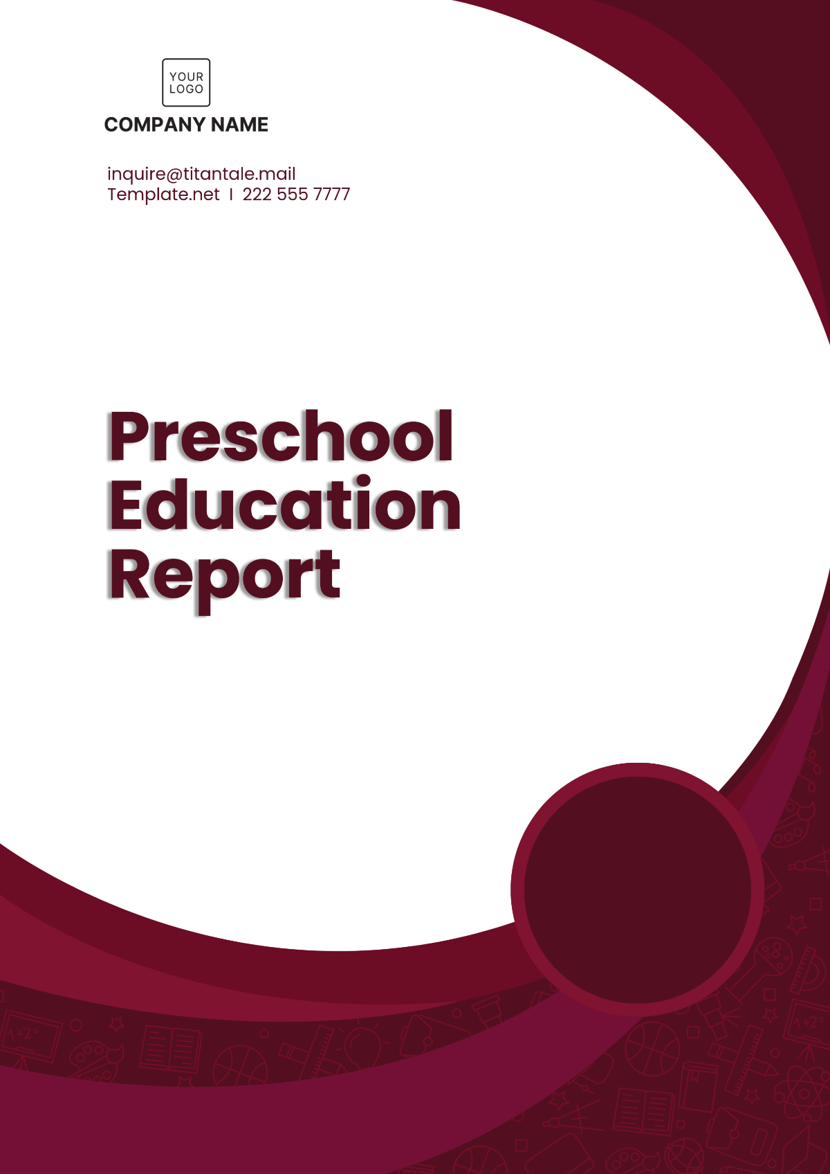 Preschool Education Report Template - Edit Online & Download