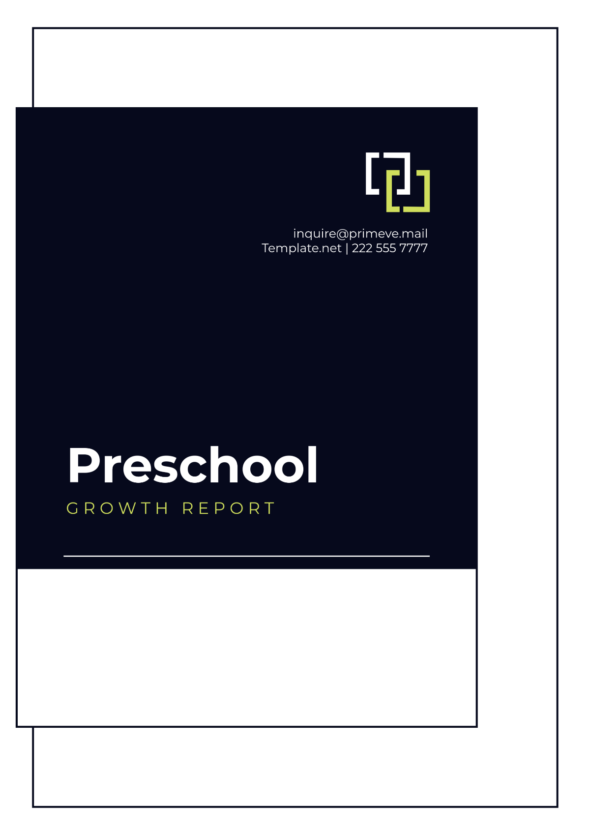 Preschool Growth Report Layout Template - Edit Online & Download