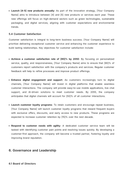 Free Board of Director Strategic Plan Template to Edit Online