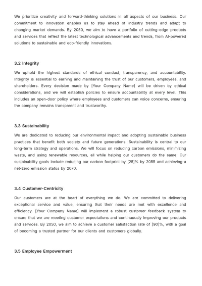 Free Board of Director Strategic Plan Template to Edit Online