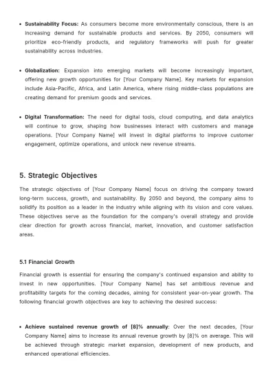 Free Board of Director Strategic Plan Template to Edit Online