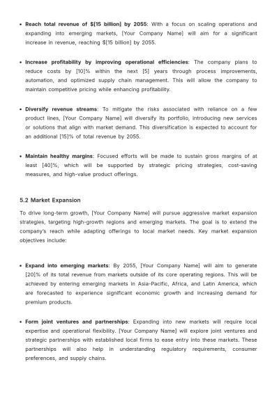 Free Board of Director Strategic Plan Template to Edit Online