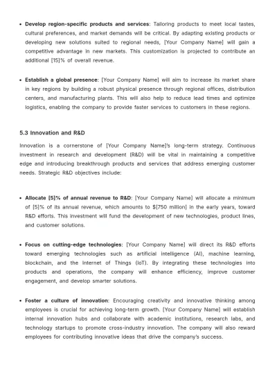 Free Board of Director Strategic Plan Template to Edit Online