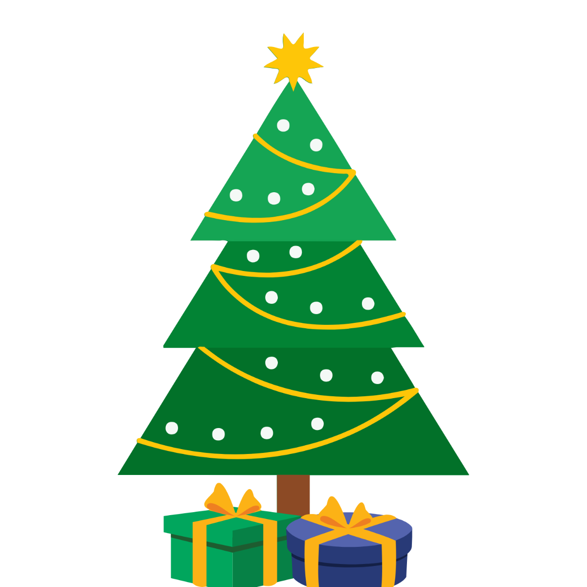 Free Simple Christmas Tree Clipart Template - Edit Online & Download