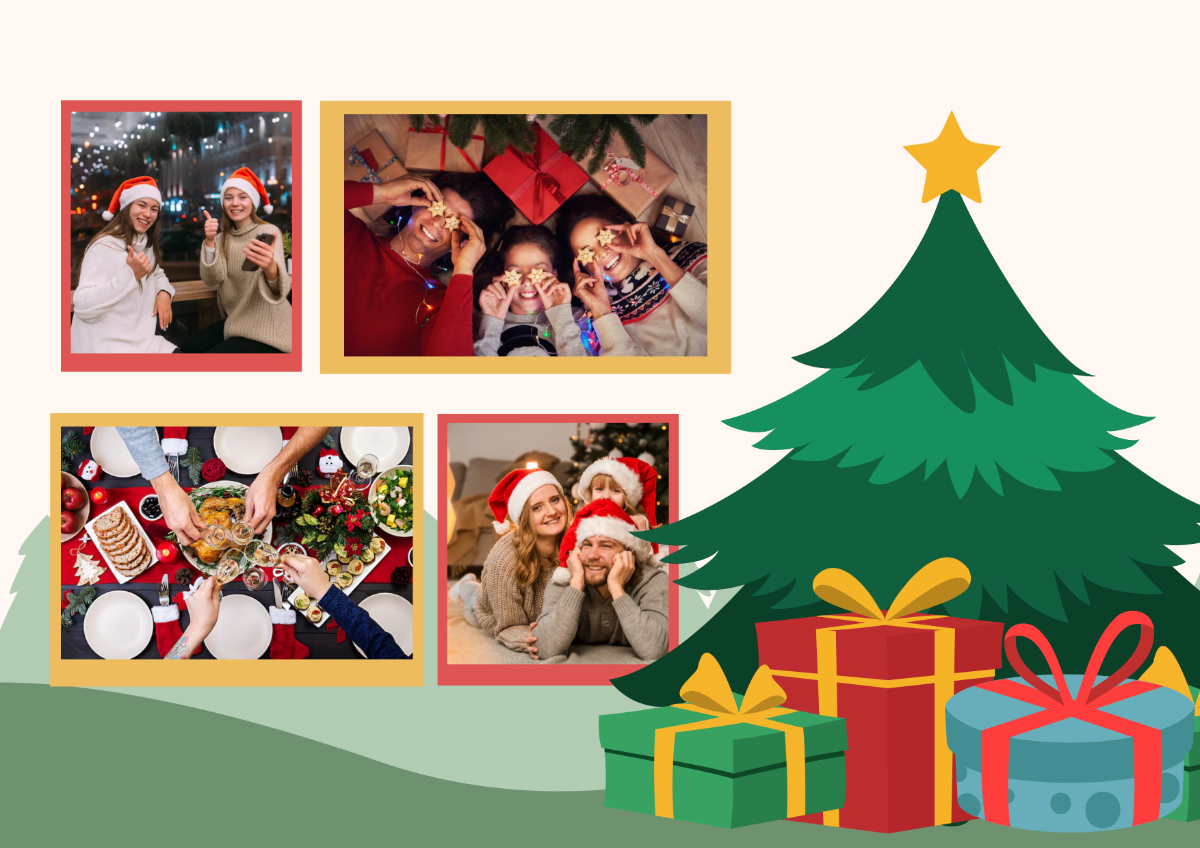 Free Christmas Tree Collage Template - Edit Online & Download