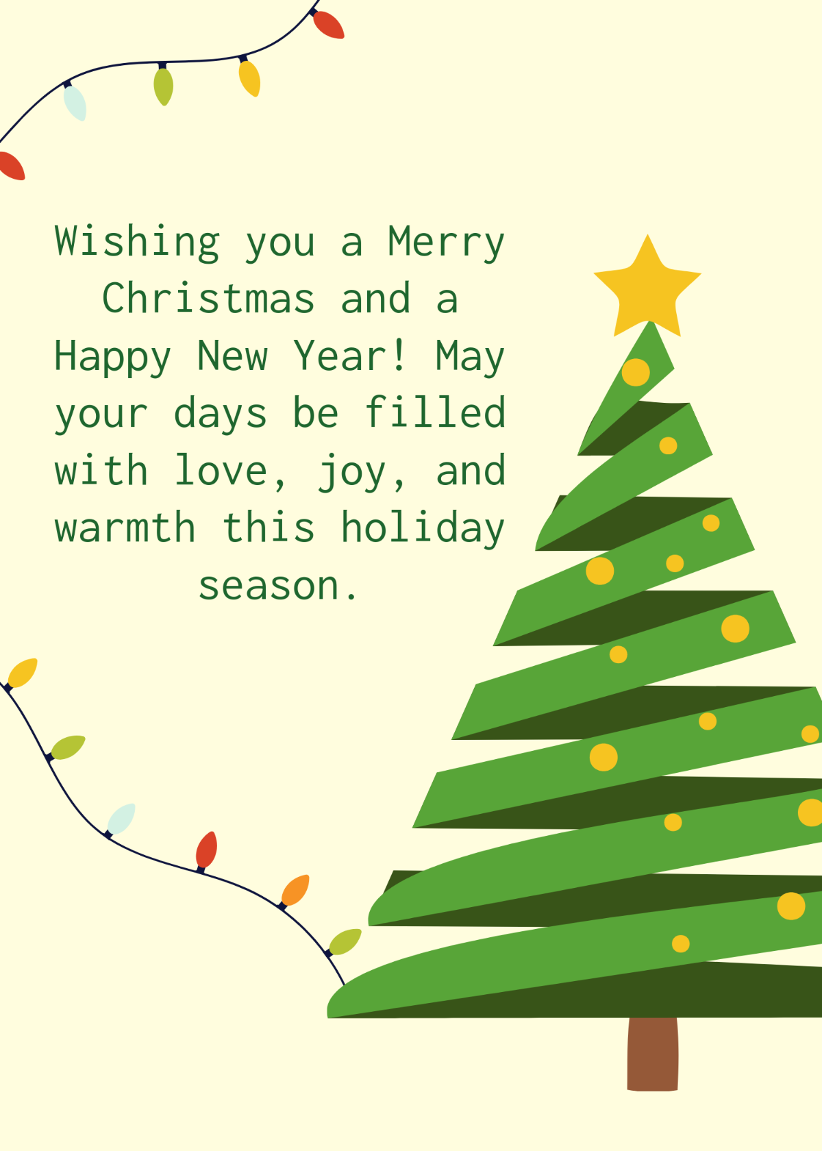 Christmas Greeting Card – For Relatives, Family & Special Friends – A5 With Envelope – Village Scene