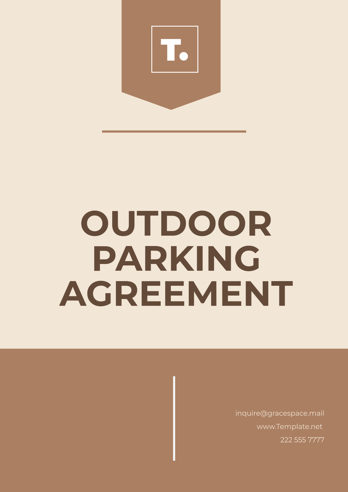 Outdoor Parking Agreement Template - Edit Online & Download