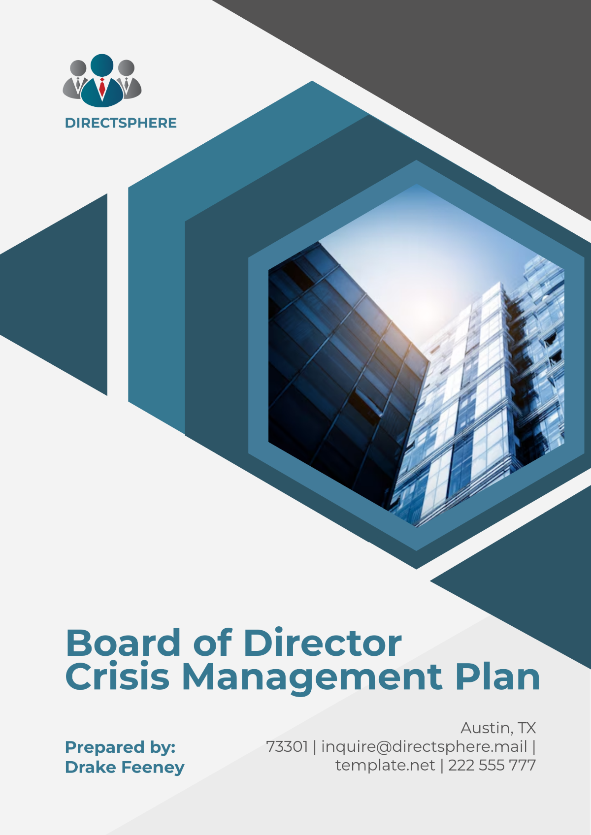 Board of Director Crisis Management Plan Template - Edit Online & Download