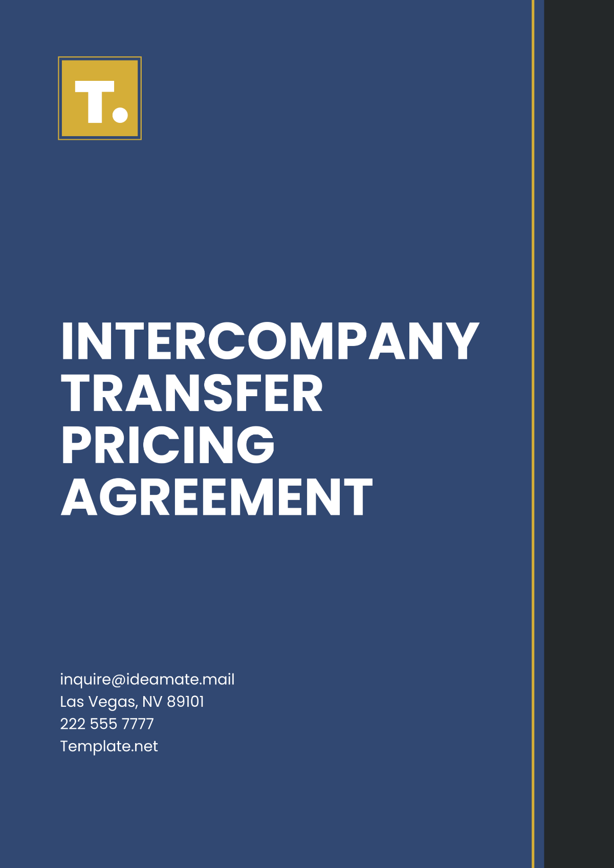 Intercompany Transfer Pricing Agreement Template - Edit Online & Download