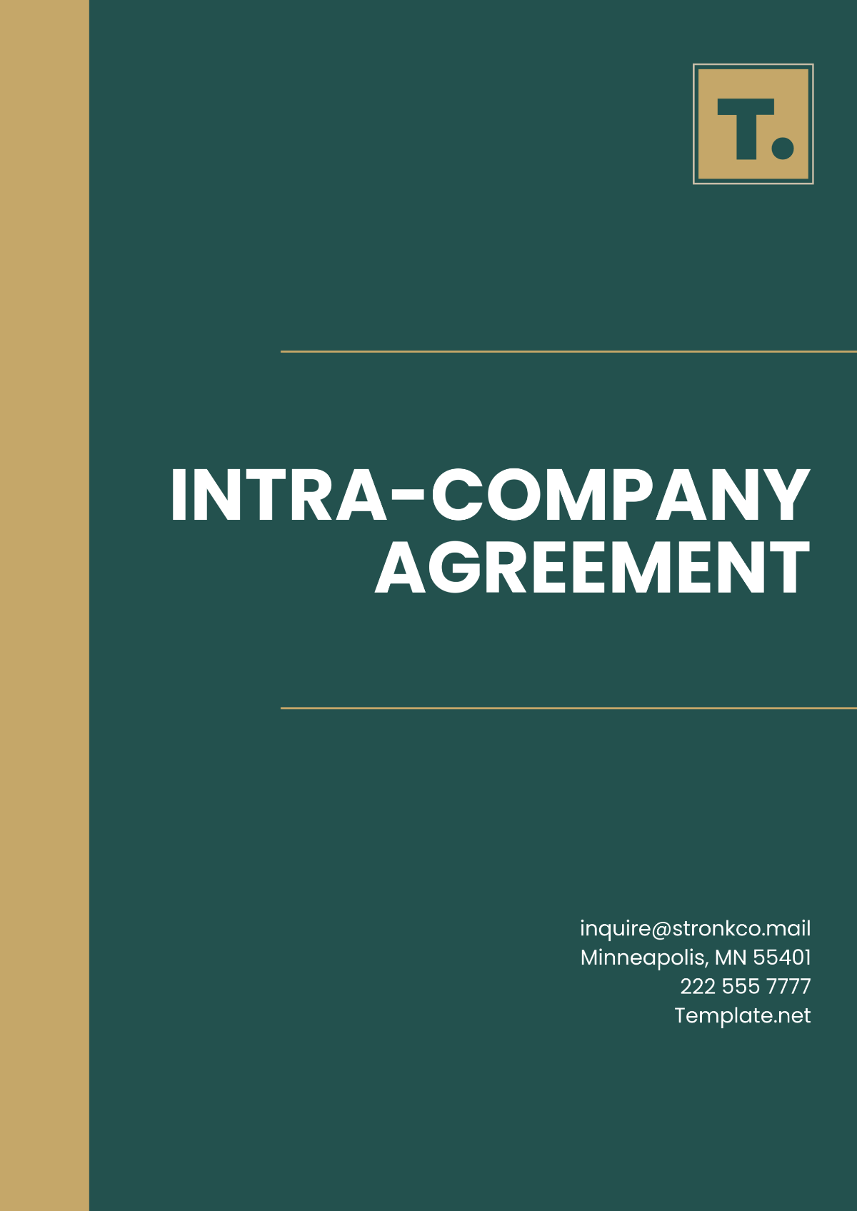 Intra-Company Agreement Template - Edit Online & Download