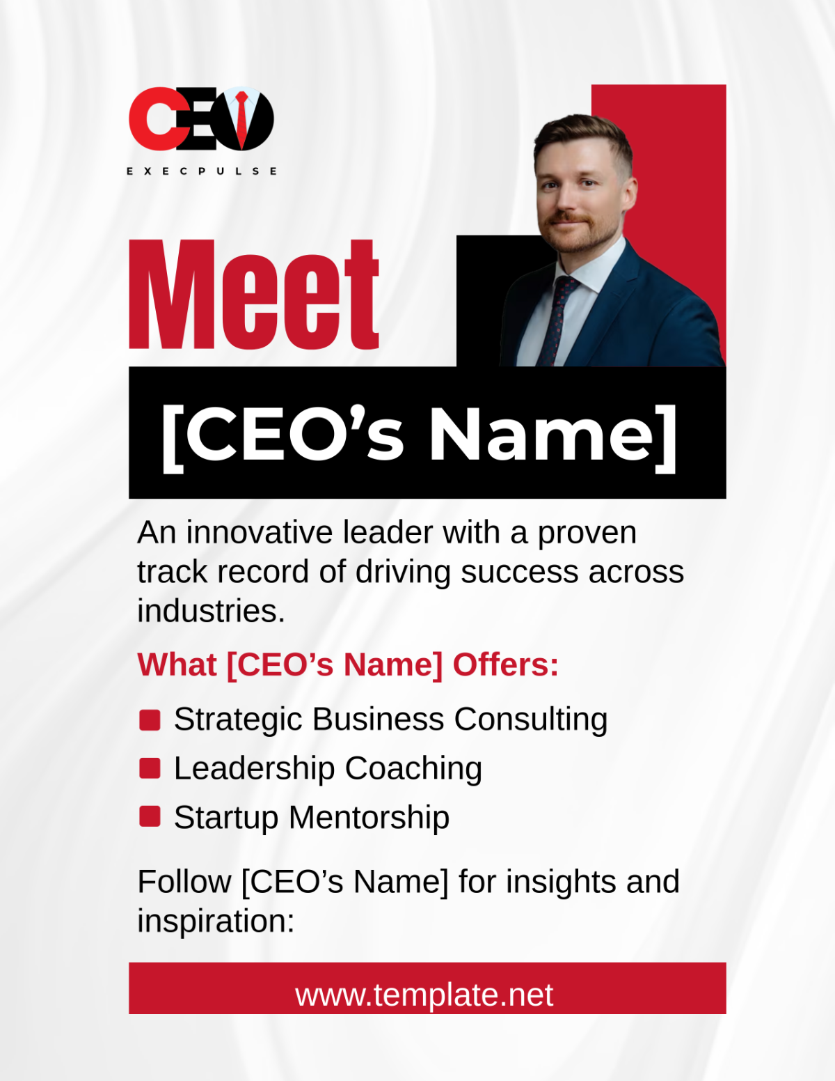 CEO Flyer Template - Edit Online & Download