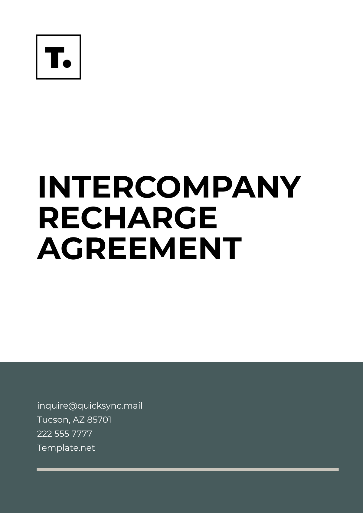 Intercompany Recharge Agreement Template - Edit Online & Download