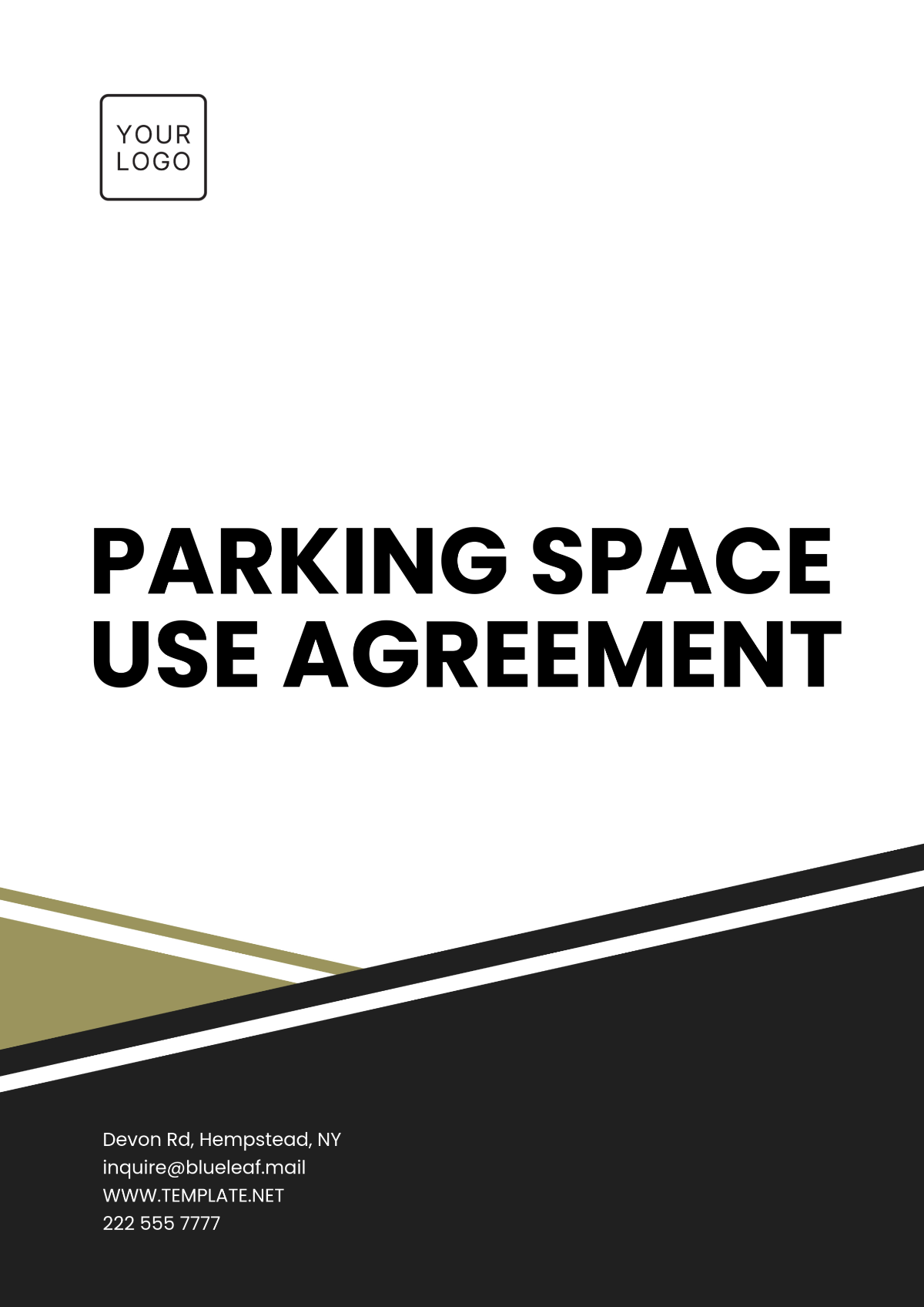 Parking Space Use Agreement Template - Edit Online & Download