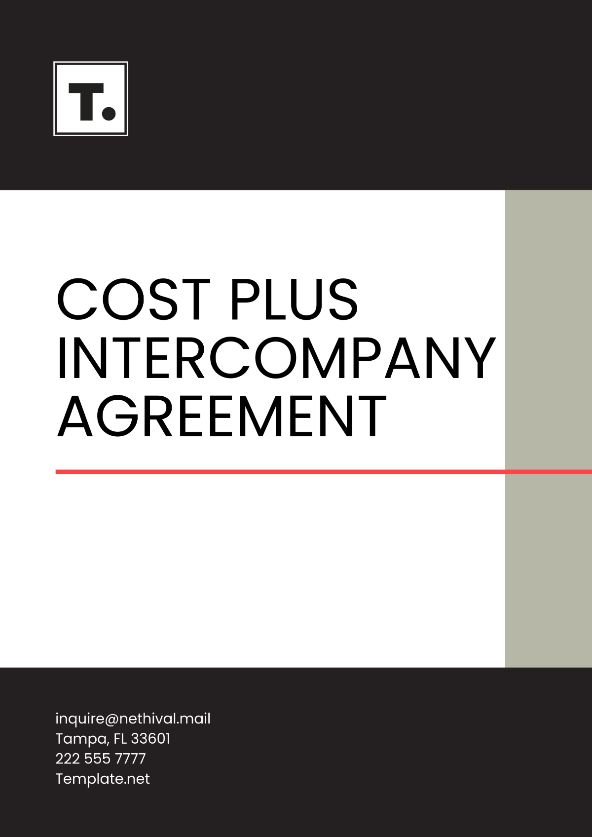 Cost Plus Intercompany Agreement Template - Edit Online & Download