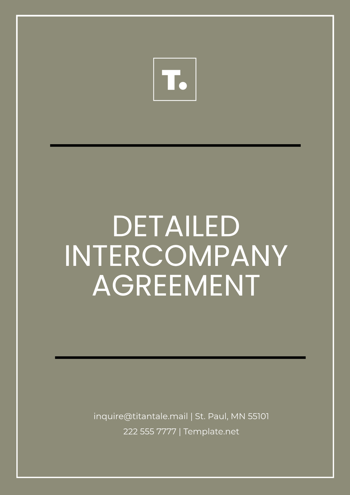 Detailed Intercompany Agreement Template - Edit Online & Download