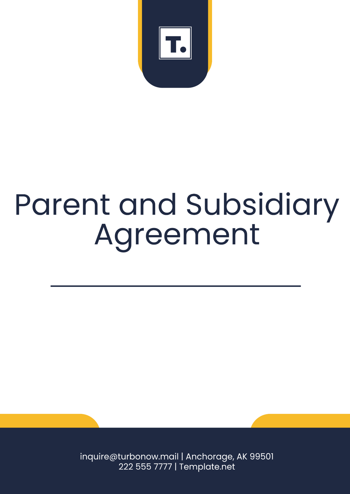 Parent and Subsidiary Agreement Template - Edit Online & Download