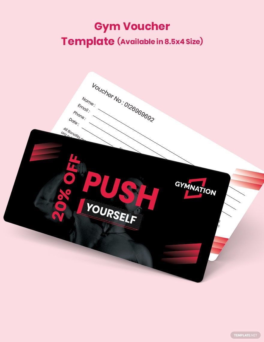 Gym Membership Voucher Template in Word, PDF, Illustrator, PSD, Publisher, InDesign
