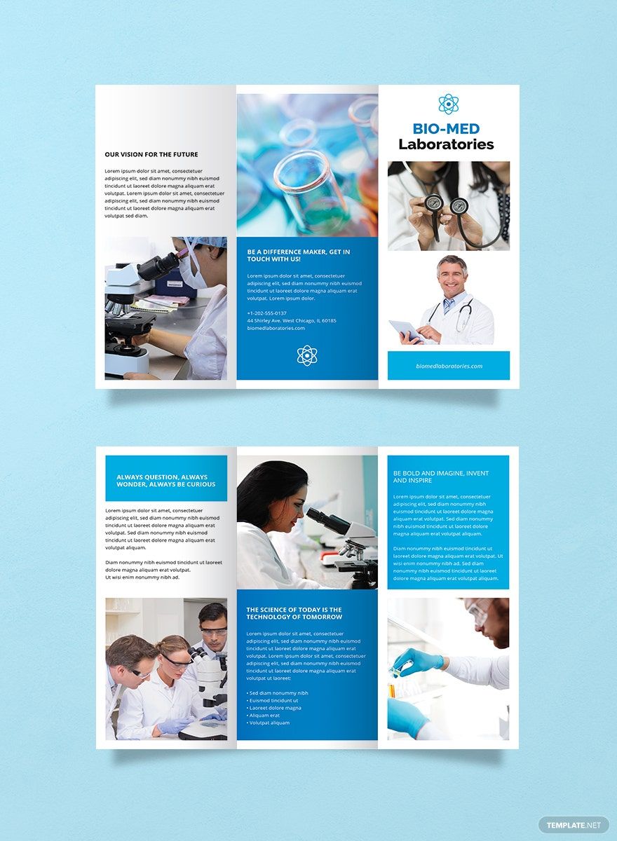 Science Brochure Template in Illustrator, Word, InDesign, Publisher, Pages, Google Docs, PDF - Download | Template.net