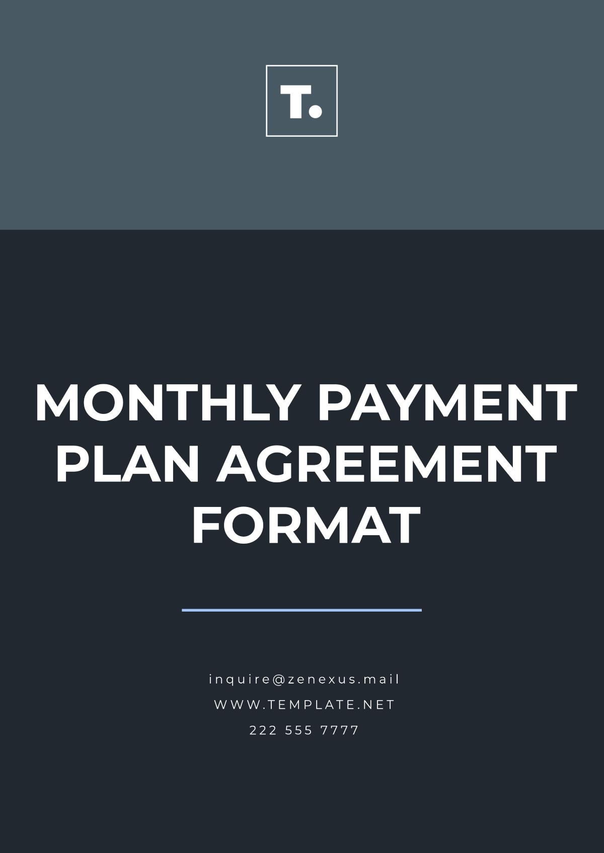 Monthly Payment Plan Agreement Format Template - Edit Online & Download