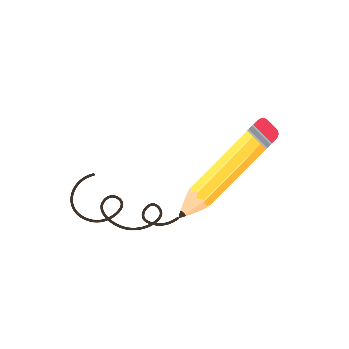 Pencil Writing Clipart