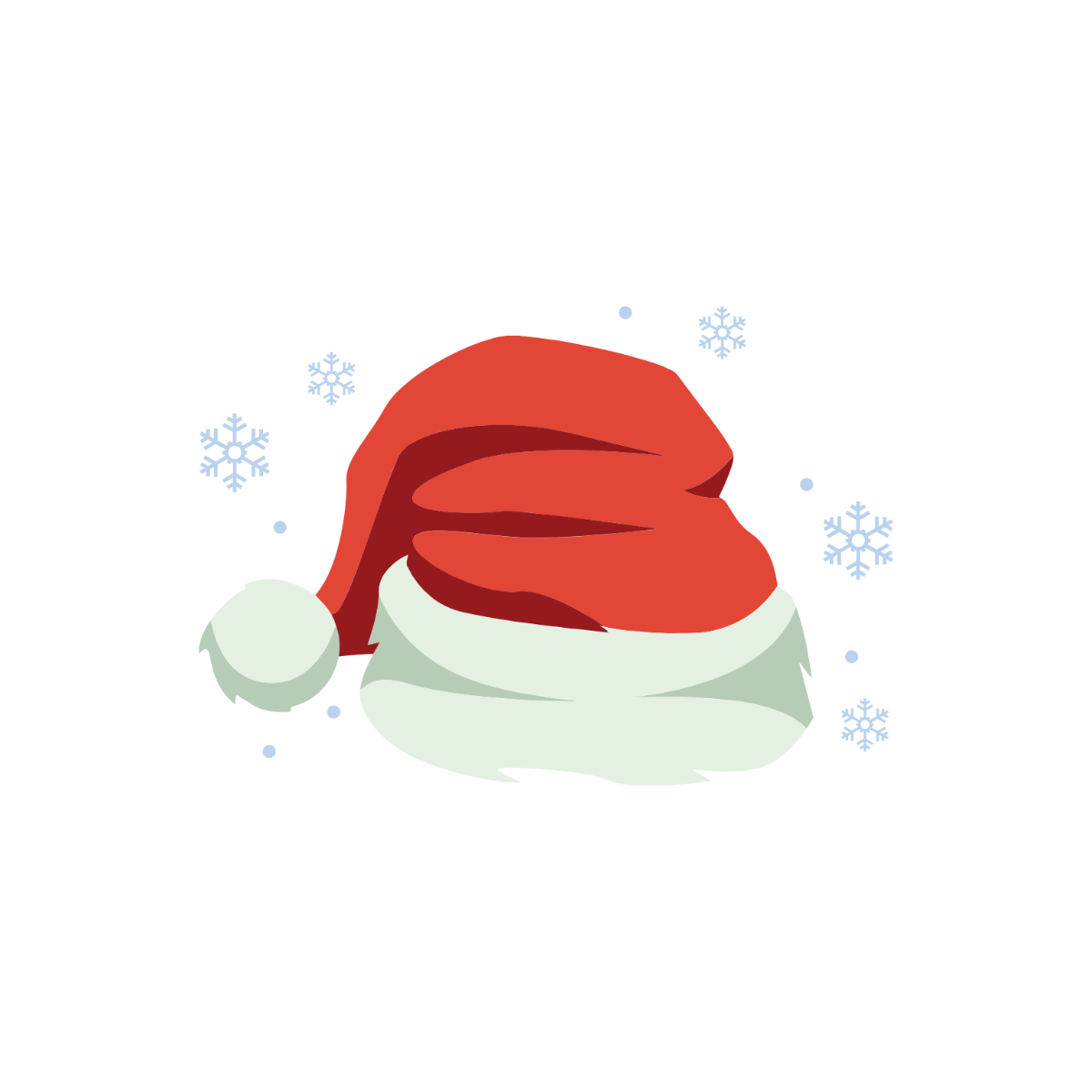 Transparent Santa Hat Clipart