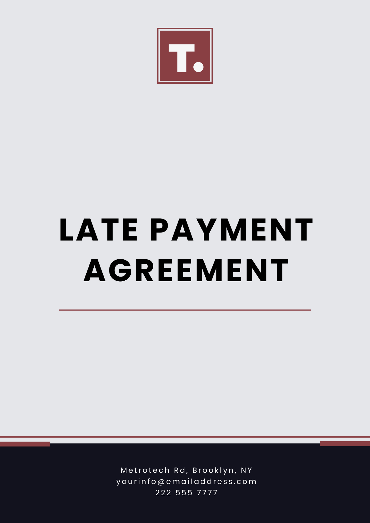 Late Payment Agreement Template