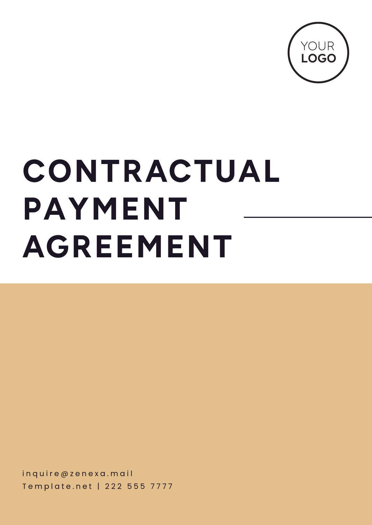 Contractual Payment Agreement Template