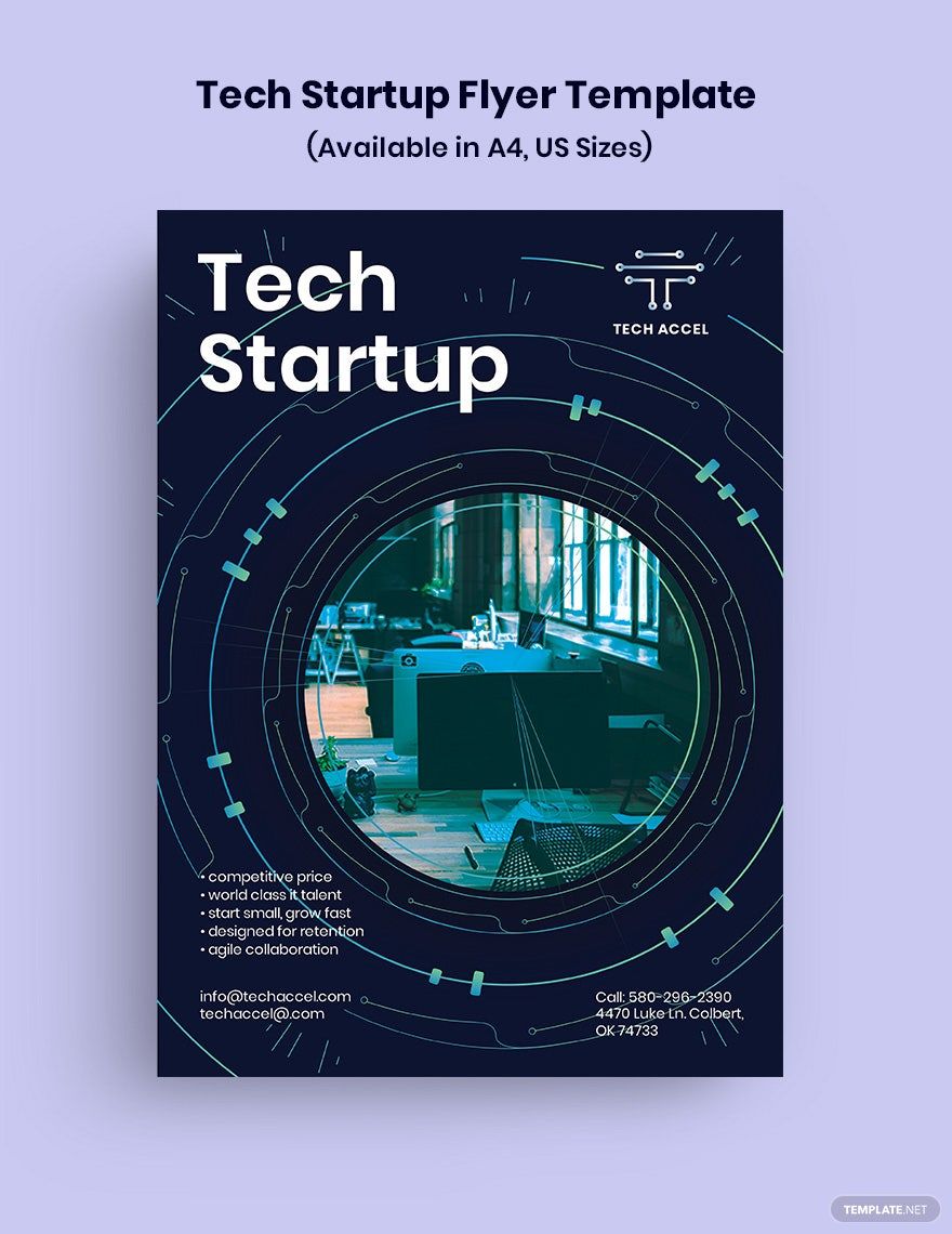 Tech Startup Flyer Template