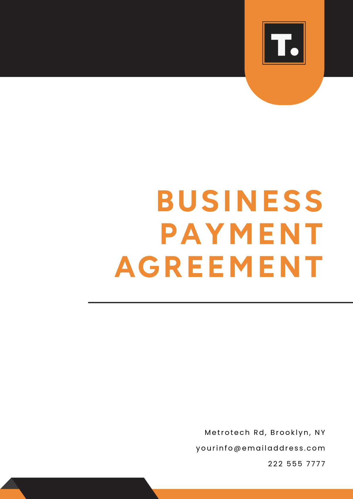 Business Payment Agreement Template - Edit Online & Download