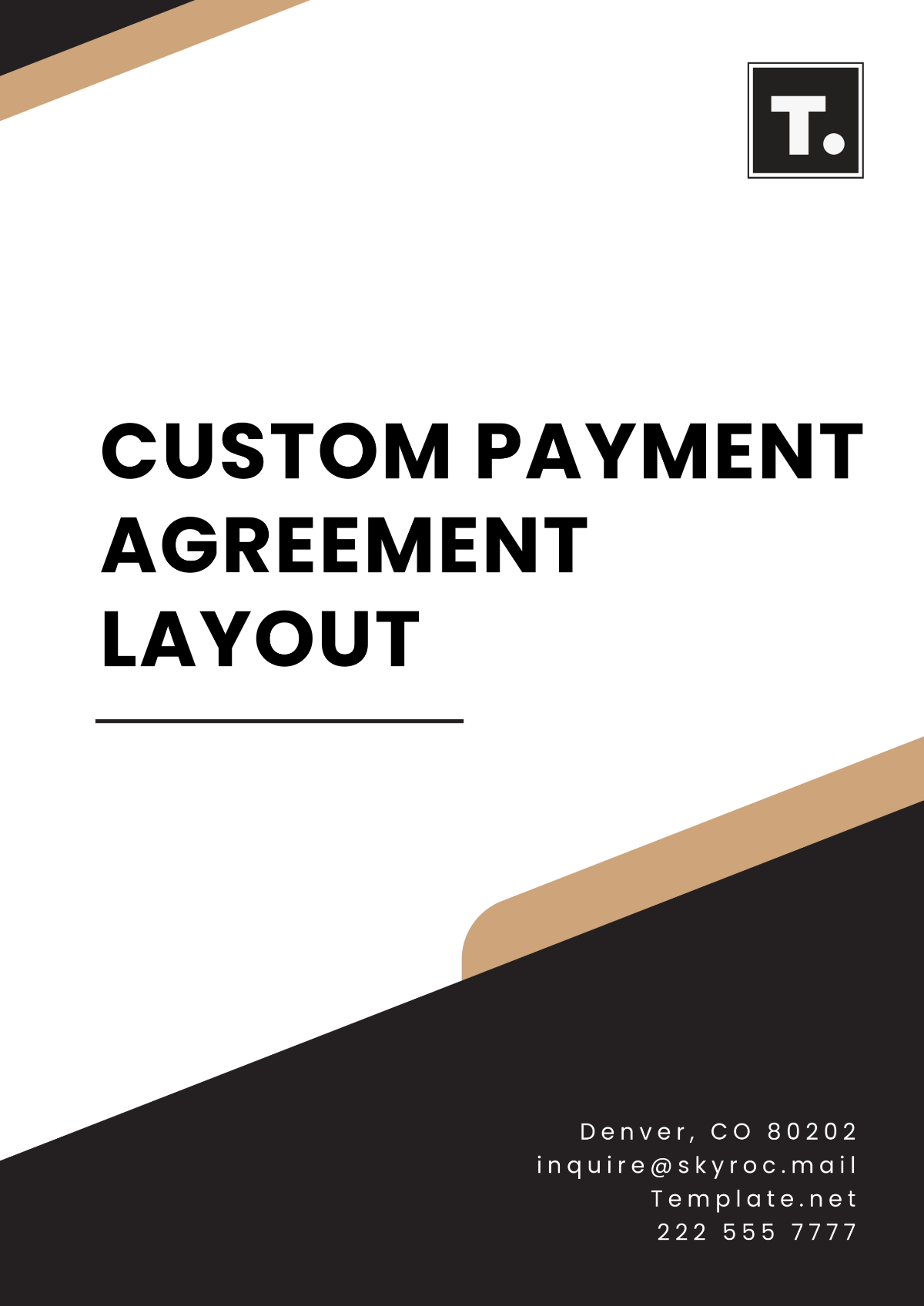 Custom Payment Agreement Layout Template - Edit Online & Download