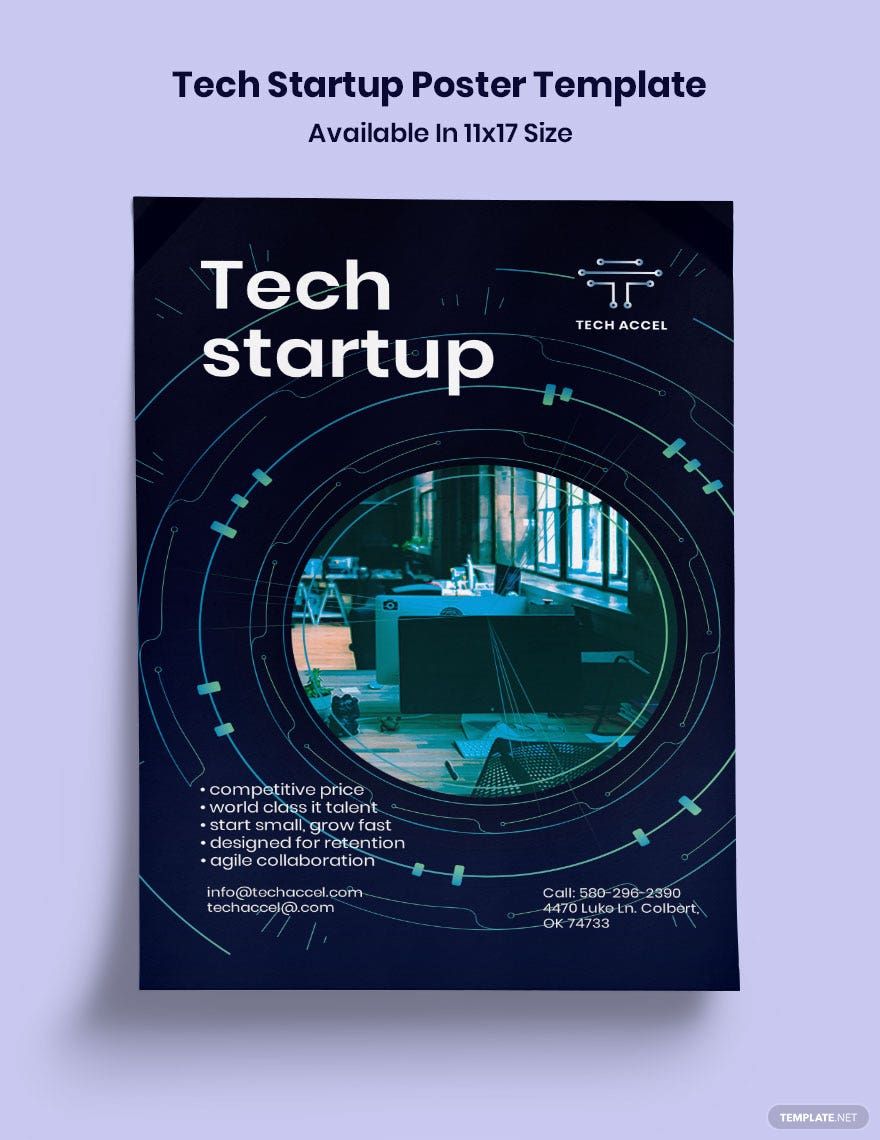 Tech Startup Poster Template