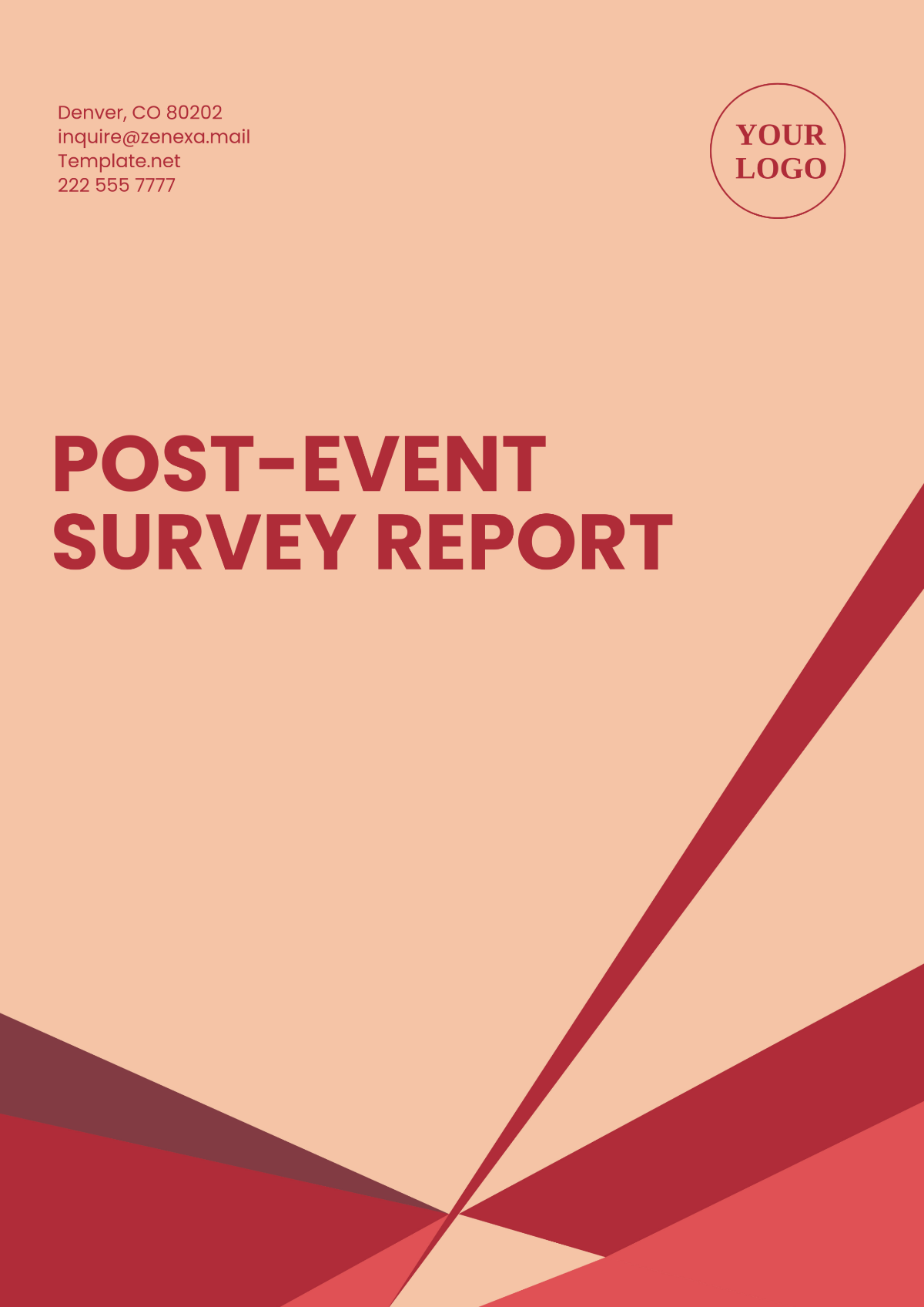 Post-Event Survey Report Template - Edit Online & Download