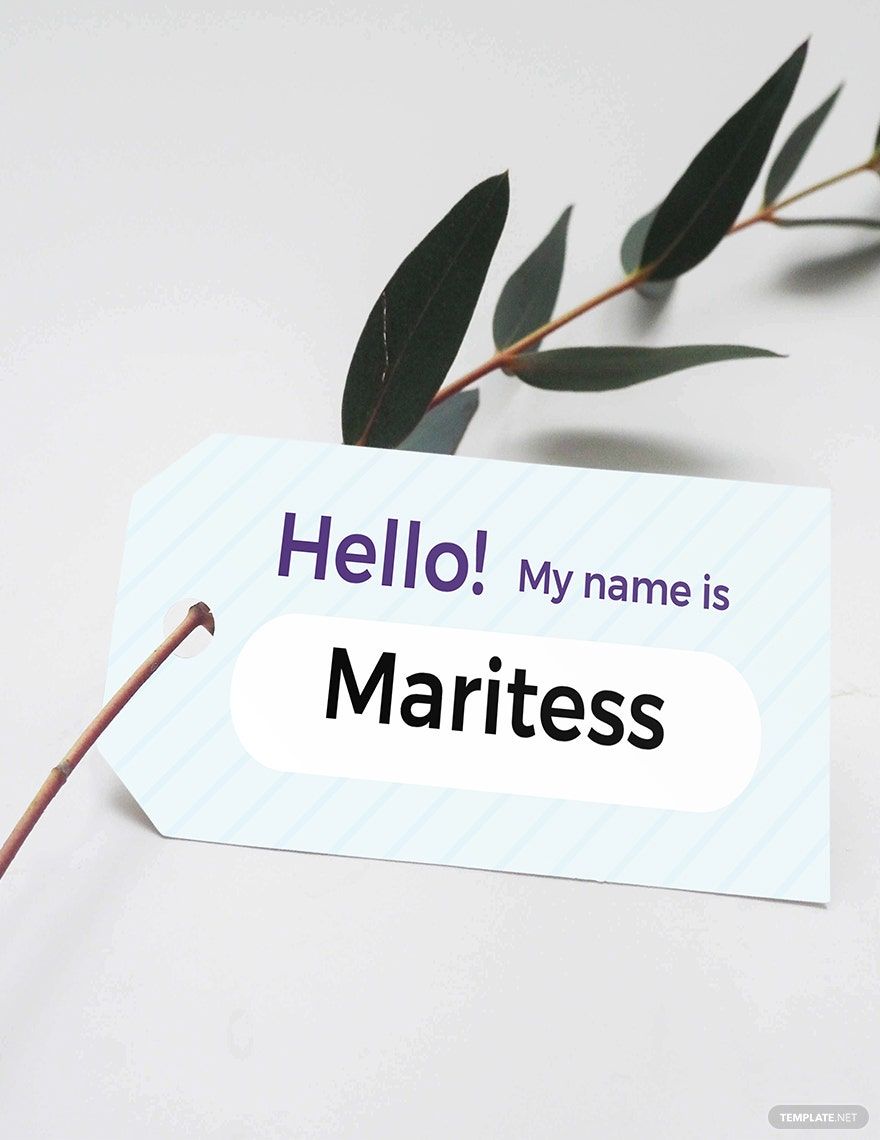 Free Sample Name Tag Template in Word, Illustrator, PSD, Apple Pages, Publisher